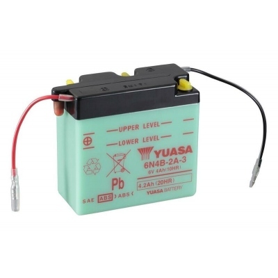 Yuasa battery 6N4B-2A-3 Dry charged (sin electrolito) 6N4B-2A-3