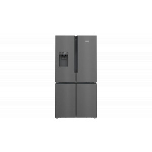 Frigorífico americano Siemens KF96DPXEA 183x91 No Frost, display, con dispensador, negro