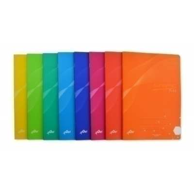 LIBRETA OLEF PP A5+ 48h LISO 90g COL.(8) - Pack de 6 unidades