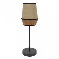 Sobremesa Alto Campana 1xe27 Saco/marron 74x25x25 Cm
