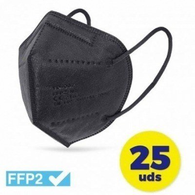 Mascarillas FFP2 Club Náutico/ Pack 25 uds/ Negra