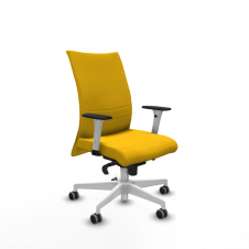 Piqueras y Crespo Albacete confidente sincro bali amarillo brazos 1D blancos base blanca ruedas 65mm engomadas