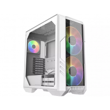 GABINETE COOLER MASTER (H500-WGNN-S00) MASTERBOX H500,MALLA,VIDRIO TEMP,ARGB,ATX,BLANCO,S/FUENTE