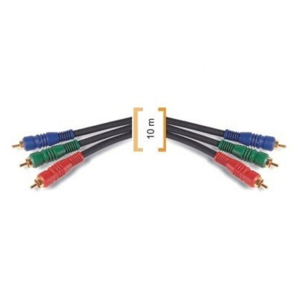 Cable RGB 3 RCA a 3 RCA 10mts DESCONTINUADO