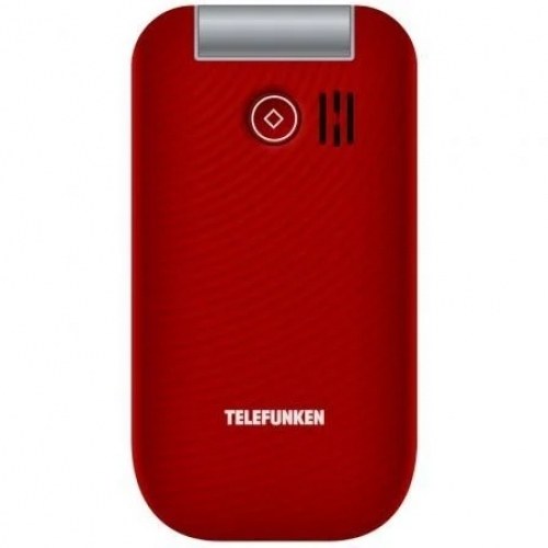 Teléfono Móvil Telefunken S450 para Personas Mayores/ Rojo