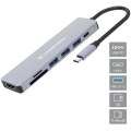 DOCKING USB-C CONCEPTRONIC DONN19G 1xHDMI 3xUSB-A 3.0 1xUSB-C PD 100W 1xLECTOR SD/MICROSD