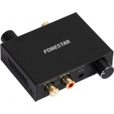 Convertidor de Audio Fonestar FO-42DAV/ Entrada Toslink y RCA/ Salida 2x RCA/ 1x RJ45
