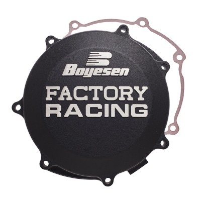 BOYESEN Factory Racing Clutch Cover Black Yamaha YZ250 CC-32AB