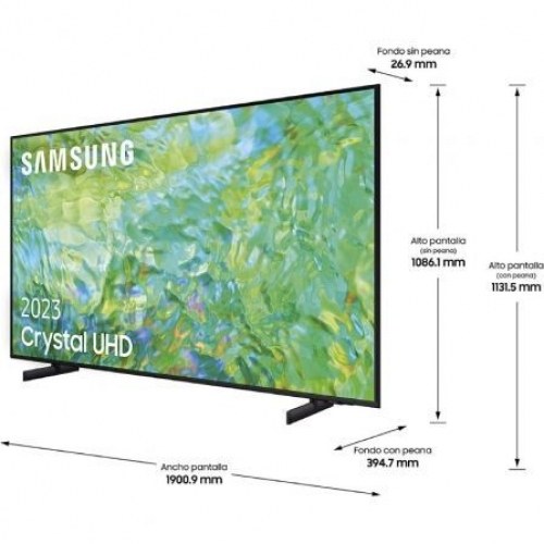 Televisor Samsung Crystal UHD TU85CU8000 85/ Ultra HD 4K/ Smart TV/ WiFi