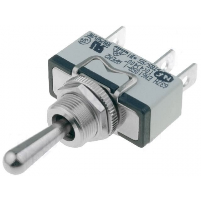 Pulsador Palanca (ON) OFF (ON) Unipolar 10A/250Vac Faston