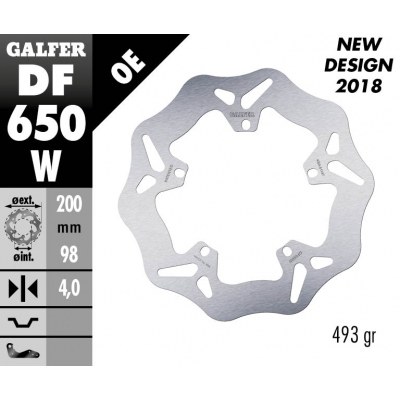 Disco de freno Wave® GALFER DF650W
