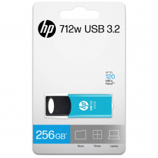 Mem. USB 256GB HP 712w USB 3.2 120 MB/s Azul