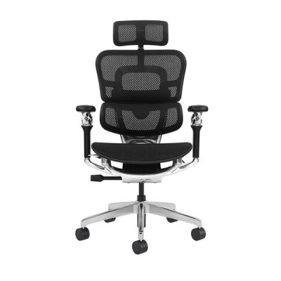 Silla de oficina Cromad Aeris Supreme - Pistón de gas grado 4 - Soporte lumbar ajustado - Respaldo malla 4D - Reposabrazos 8D