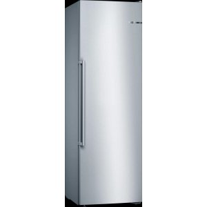 Congelador vertical Bosch GSN36AIEP, 186 x 60 x 65 cm, No Frost, clase E, 234 kWh año, 39dB, 242 litros, puerta reversible, display, inox antihuellas