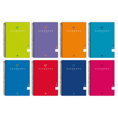 CUADERNO TAPA BLANDA UNICLASIC 4º 80 HOJAS 90GR. 1 LINEA COLORES SURTIDOS GUERRERO 88450198 - Color no elegible
