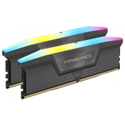 Kit de memoria DDR5 DRAM VENGEANCE RGB de 32 GB (2 × 16 GB) a 6000 MT/s C30, Kit de memoria AMD EXPO