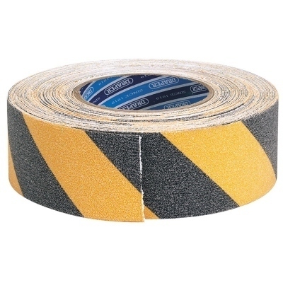 DRAPER Safety Grip Tape Black/Yellow 18m 65440