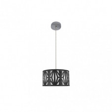 Colgante Katerina 1xe27 Cromo/madera Negra Regx30x30 cm