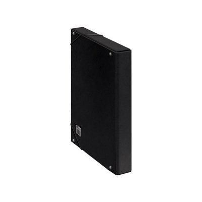 DOHE Caja de proyectos carton forrado lomo 30mm 245x350mm negro