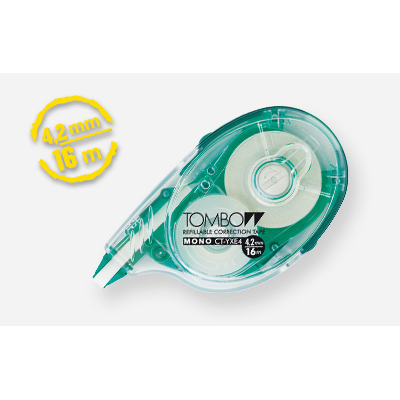 Mono YXE corrección de películo/cinta 16 m Verde, Transparente, Blanco