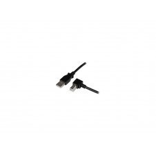StarTech.com Cable Adaptador USB 2.0 2m para Impresora Acodado - USB A Macho a USB B Macho en ?ngulo Derecho negro