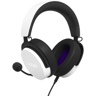 NZXT RELAY AURICULARES CON MICROFONO, DTS, BLANCO