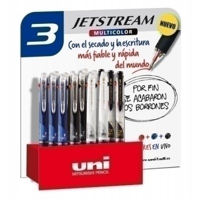 BOLI. UNI JETSTREAM 3 SURTIDO. EXP.15