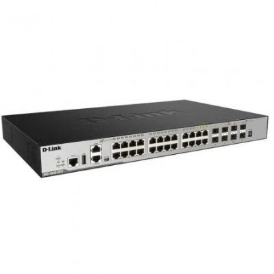 Switch Gestionable D-Link DGS-3630-28TC/SI 28 Puertos/ RJ-45 10/100/1000/ SFP