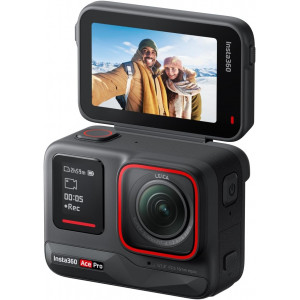 Cámara deportiva Insta360 Ace Pro Standard Bundle, vídeo 8K24, sensor 1/1,3", Leica, FlowState, pantalla abatible 2,4", negro