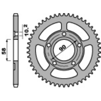 PBR Steel Standard Front Sprocket 281 - 520 281.13.18NC