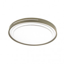 Plafon Argus 36w 3000-4000-6500k Blanco/Cuero 3528lm 7,5x39x39cm C/remoto Y Reg.intensidad