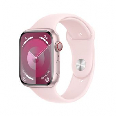 APPLE WATCH SERIES 9 MRMM3QL/A 45MM PINK ALUMINIUM CASE WITH LIGHT PINK SPORT LOOP