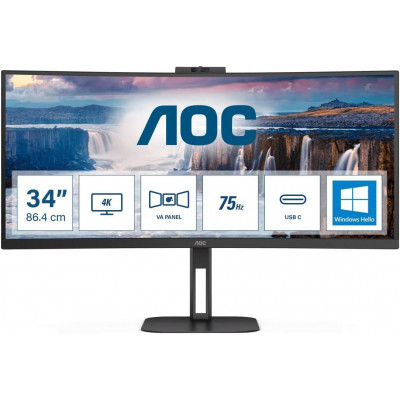 MONITOR AOC CU34V5CW/BK