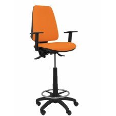 Piqueras y Crespo Taburete Elche S bali naranja brazos regulables