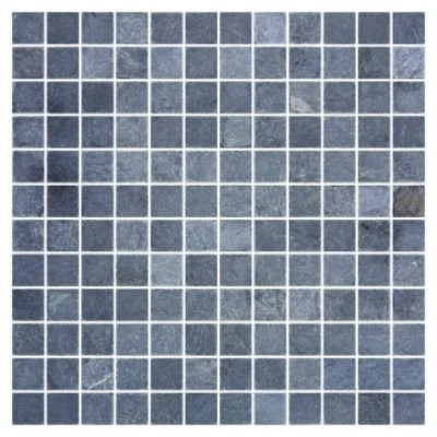 MOSAICO PIEDRA NATURAL 30 X 30 CM. DELHI NEGRO