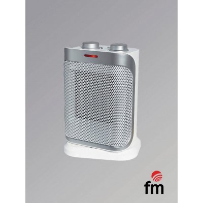 TC-1900 calefactor eléctrico Interior Gris, Blanco 1800 W Ventilador eléctrico