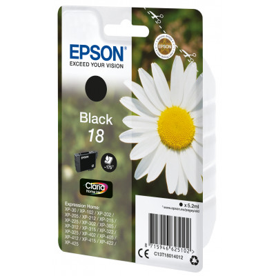 Epson Cartucho T1801 Negro XP225/322/422