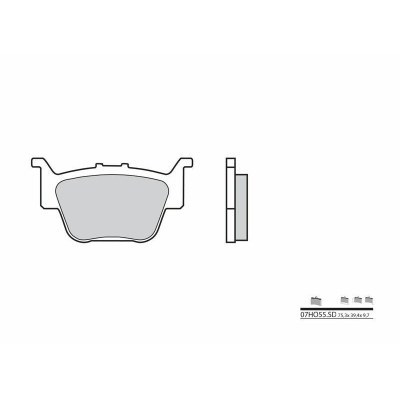 Pastillas de freno sinterizadas Brembo 07HO55SD 07HO55SD