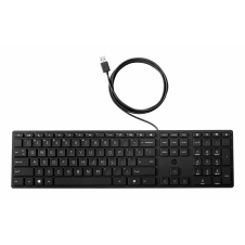 TECLADO HP 320K USB INGLÉS NEGRO COMPACTO ERGONÓMICO