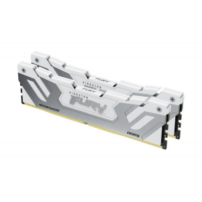 Memoria ram ddr5 48gb 2x24gb kingston - 8400mt - s - fury renegade - cl40 - blanca - plata