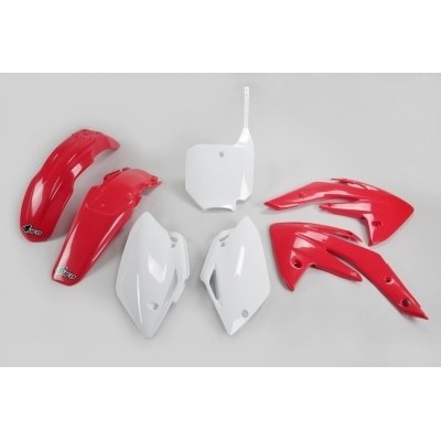 UFO Plastic Kit OEM Color Red/White Honda CRF150R/150F HOKIT111@999