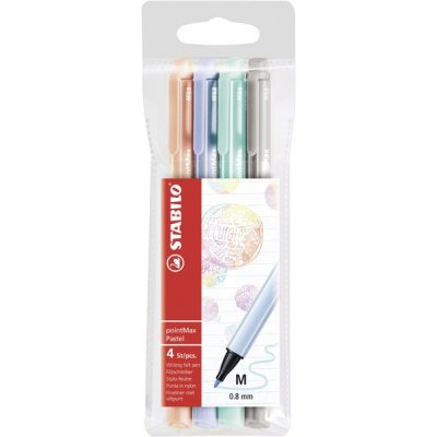 PointMax Pastel rotulador Medio Multicolor 4 pieza(s)