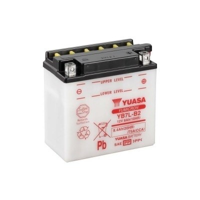 Yuasa battery YB7L-B2 Dry charged (sin electrolito) YB7L-B2