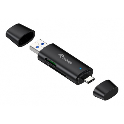 245462 lector de tarjeta USB 3.2 Gen 1 (3.1 Gen 1) Type-A/Type-C Negro