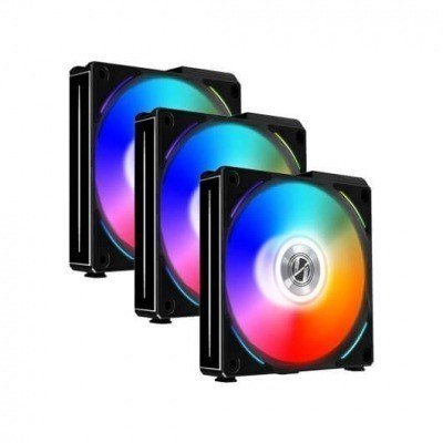 VENTILADOR 120X120 LIAN LI UNI FAN AL120 NEGRO PACK 3UD