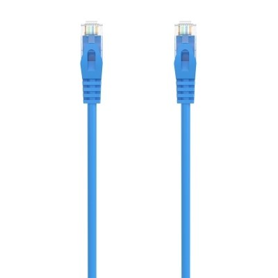 AISENS - Cable de Red Latiguillo RJ45 LSZH Cat.6A 500 Mhz UTP AWG24, Azul, 3M