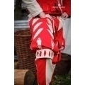 Landsknecht Pant Leg Imperialis - Cuts Red/Natural