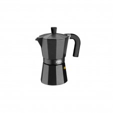 CAFETERA MONIX VITRO NOIR CAPACIDAD 12 TAZAS ALUMINIO CON RECUBRIMIENTO ANTIADHERENTE MANGO ERGONÍ?MICO NEGRO MATE M640012