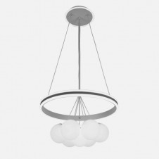 Colgante Rodano Blanco/gris 104w 3000-4000-6000k Regx50x50cm 8320lm C/remoto,reg.intens