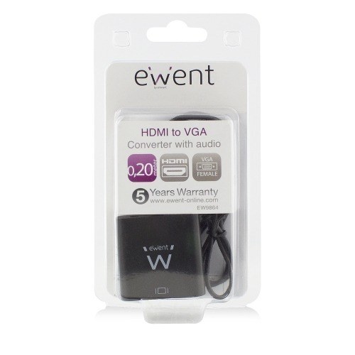 Ewent EW9864 Convertidor HDMI a VGA con audio